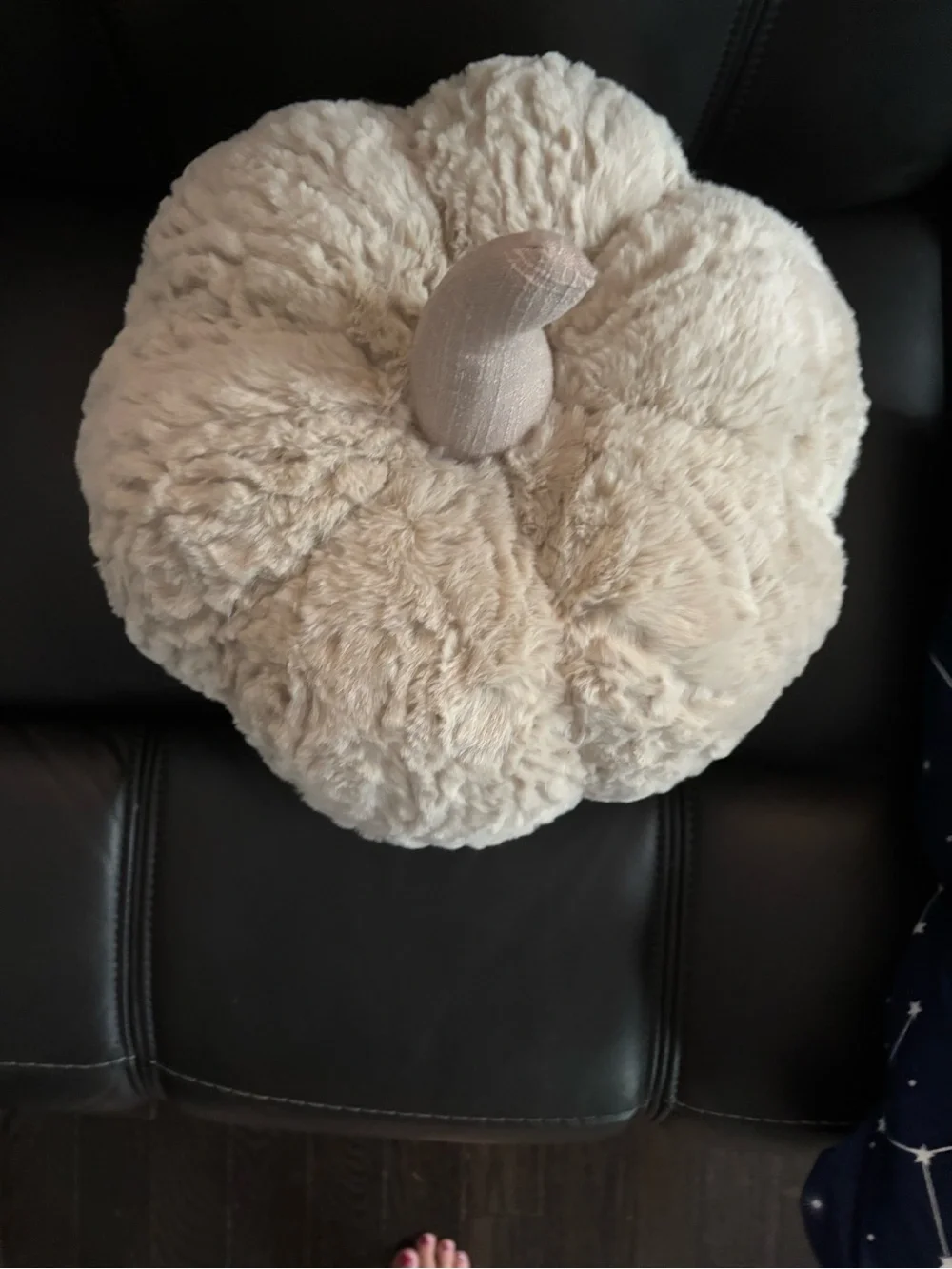 Viral plush Costco pumpkin decorative pillow new tan